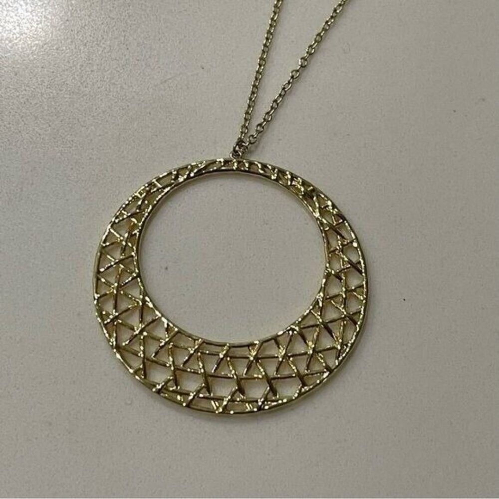 Aria Rose Gorjana Pendant Necklace in Gold Tone - Picture 5 of 5